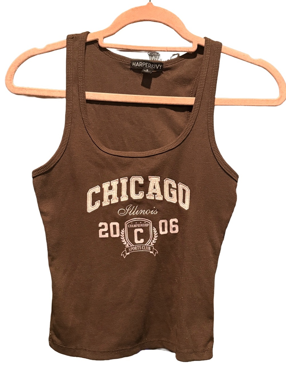 Harper Brown Chicago Illinois Graphic Tank